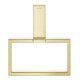 hansgrohe Anneau porte-serviette Axor Uni rectangulaire, pivotant, finition or poli-5