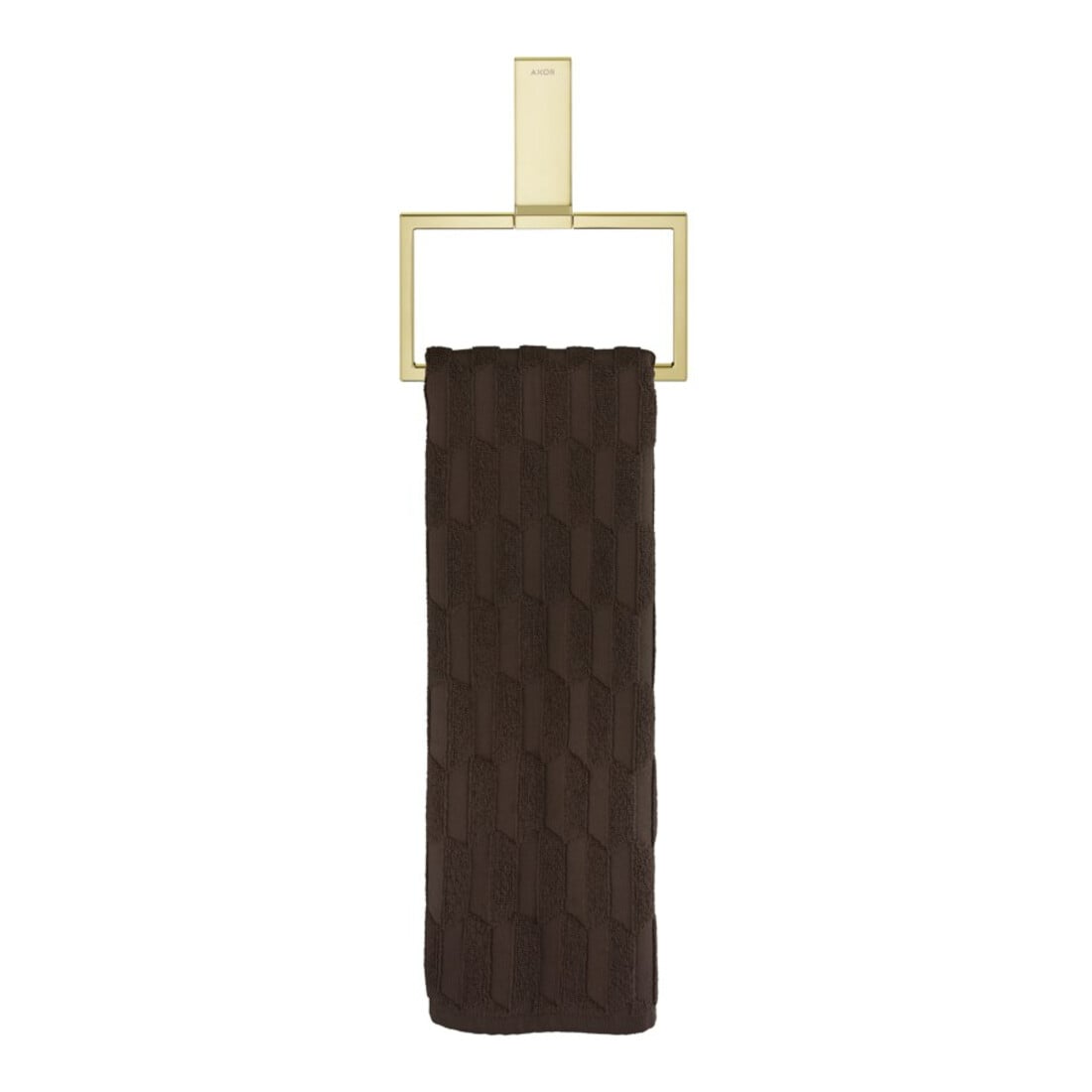 hansgrohe Anneau porte-serviette Axor Uni rectangulaire, pivotant, finition or poli