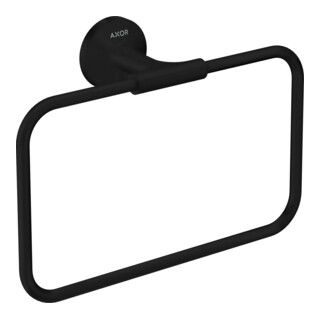 hansgrohe Anneau porte-serviettes Axor Uni Circulaire 250x216mm, pivotant, mural, mat noir