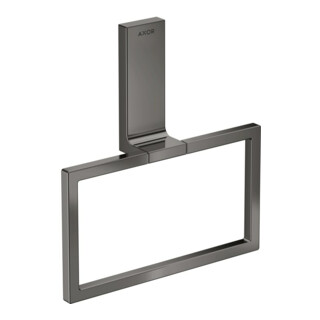 hansgrohe Anneau porte-serviettes Axor Uni rectangulaire, pivotant, chrome noir poli