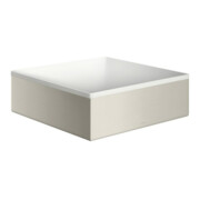 hansgrohe Aufsatzwaschtisch Axor Suite 285x285mm, Edelstahl-Optik, Aufsatzbecken, we.