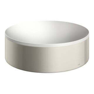hansgrohe Aufsatzwaschtisch Axor Suite 300mm, Edelstahl-Optik, Aufsatzbecken, weiß