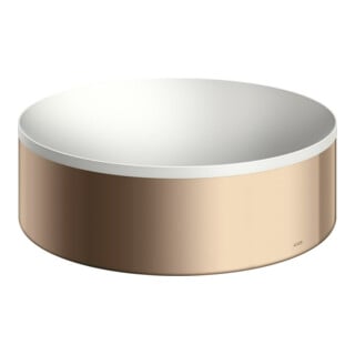 hansgrohe Aufsatzwaschtisch Axor Suite 300mm, pol. r gold, Aufsatzbecken, weiß