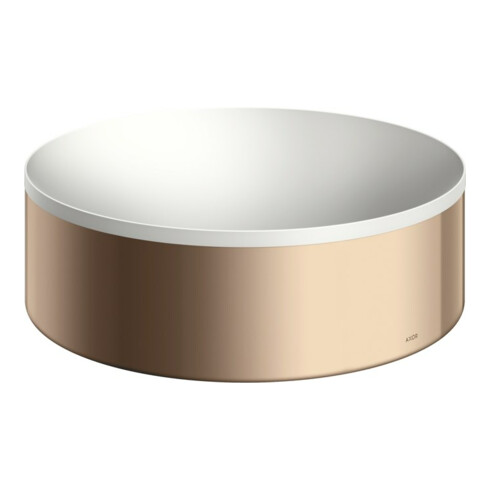 hansgrohe Aufsatzwaschtisch Axor Suite 300mm, pol. r gold, Aufsatzbecken, weiß