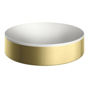 hansgrohe Aufsatzwaschtisch Axor Suite 400mm, brush. brass, Aufsatzbecken, weiß