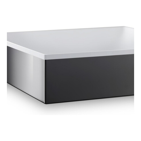 hansgrohe Aufsatzwaschtisch Axor Suite 400x400mm, pol. bla vc, Aufsatzbecken, weiß