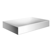 hansgrohe Aufsatzwaschtisch Axor Suite 600x400mm, chrom, Aufsatzbecken, weiß