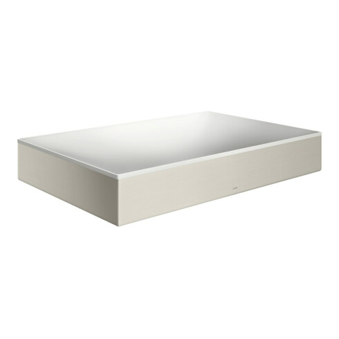 hansgrohe Aufsatzwaschtisch Axor Suite 600x400mm, Edelstahl-Optik, Aufsatzbecken, we.
