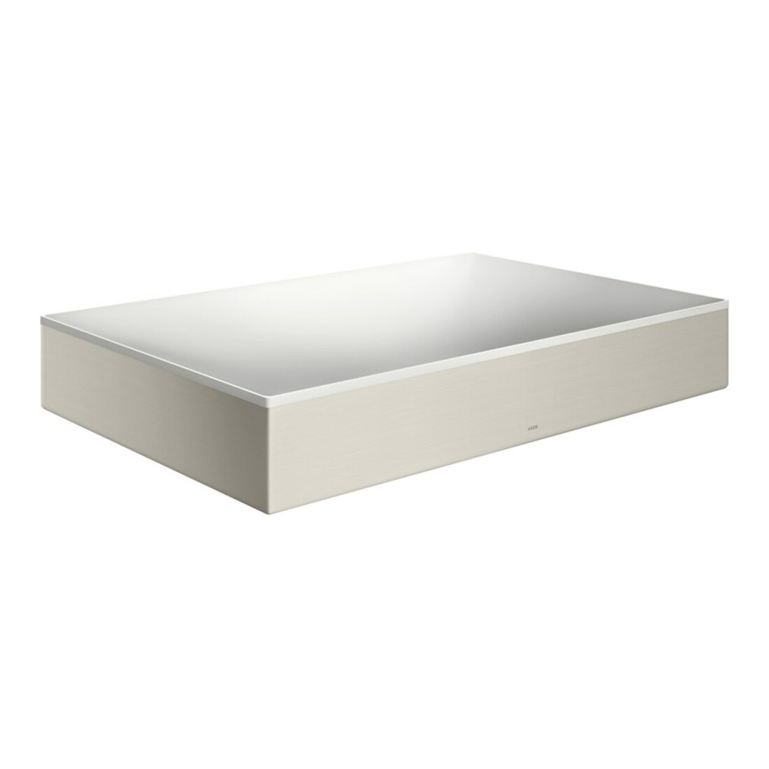 hansgrohe Aufsatzwaschtisch Axor Suite 600x400mm, Edelstahl-Optik, Aufsatzbecken, we.