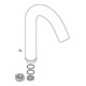 hansgrohe Auslauf für 2-Griff Waschtischarmatur chrom-1