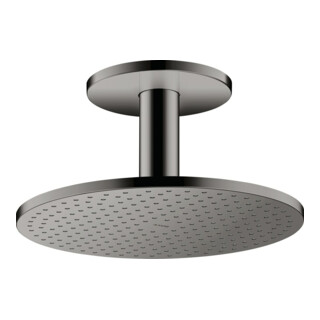 hansgrohe Axor 300 1jet pomme de tête avec raccord plafond, chrome noir poli