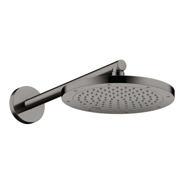hansgrohe Axor Bras de douche 390 mm, fixation murale, chrome noir poli