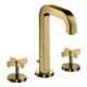 hansgrohe Axor Citterio 3 trous Mitigeur lavabo 170 mm, croix, tirette, chrome, poli-1