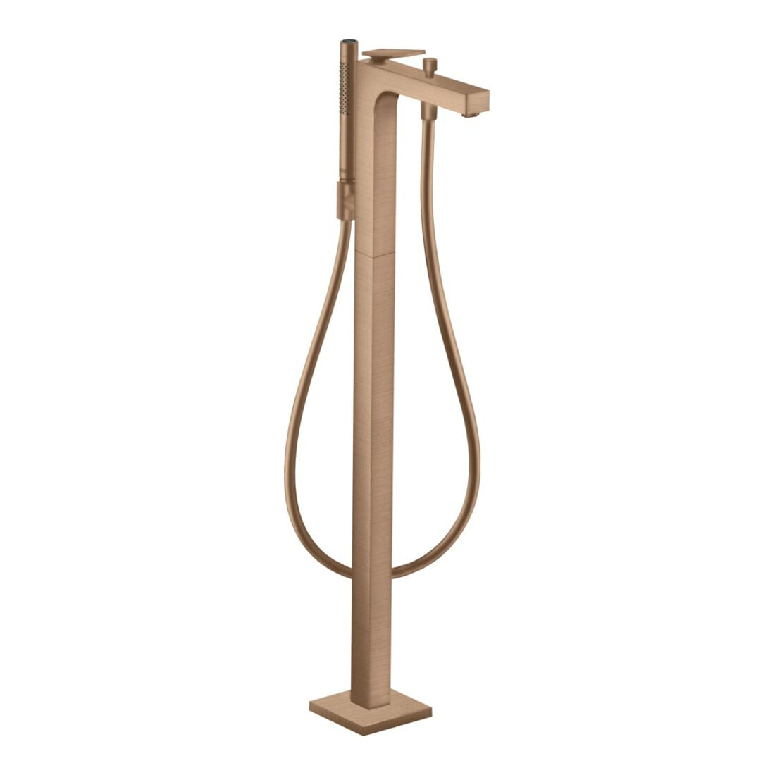 hansgrohe Axor Citterio A Mitigeur baignoire 200 mm au sol, avec levier, brossé or rouge