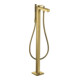 hansgrohe Axor Citterio A Mitigeur bain monocommande 200 mm, sol, avec levier, or poli-1