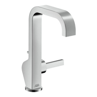 hansgrohe Axor Citterio A Mitigeur lavabo 190 mm, poignée à bouton, tirette, chrome