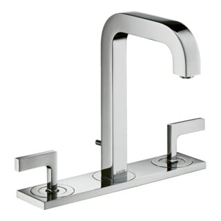 hansgrohe Axor Citterio A Mitigeur lavabo 3 trous 170 140mm, avec tirette, chrome