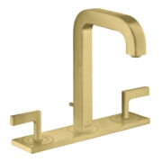 hansgrohe Axor Citterio A Robinet lavabo 3 trous 170 140 mm, avec tirette, chromé, brossé