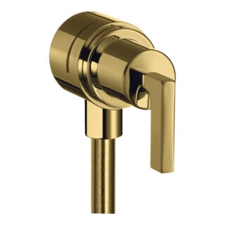 hansgrohe Axor Citterio Arrêt avec clapet anti-retour, levier, or poli