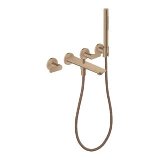 hansgrohe Axor Citterio C 3 trous set finition mitigeur baignoire mural encastré avec HB Cubic cut BRG