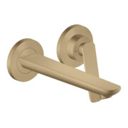 hansgrohe Axor Citterio C Mitigeur lavabo mono-commande c cut, b bronzé, encastré mural, bec 193 mm