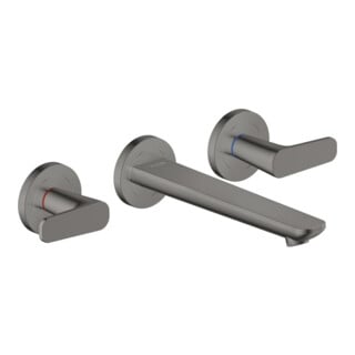 hansgrohe Axor Citterio C Mitigeur lavabo mural encastré 3 trous avec bec 195 mm PBC