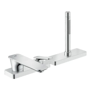 hansgrohe Axor Citterio C Mitigeur mural 3 trous sans structure, chrome, saillie 155 mm