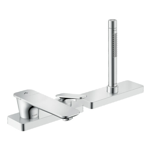 hansgrohe Axor Citterio C Mitigeur mural 3 trous sans structure, chrome, saillie 155 mm