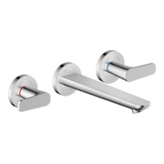 hansgrohe Axor Citterio C Robinet lavabo 3 trous encastré mural, chrome, bec 193 mm