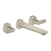 hansgrohe Axor Citterio cub cut Mitigeur baignoire 3 trous, nickel brossé, encastré mural