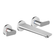 hansgrohe Axor Citterio cubic cut Mitigeur bain 3 trous, chrome, encastré mural