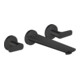 hansgrohe Axor Citterio cubic cut Mitigeur bain 3 trous, noir mat, encastré mural-1