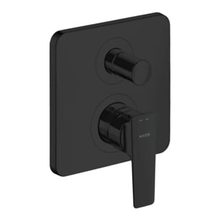 hansgrohe Axor Citterio E Ensemble complet Mitigeur bain encastré, noir mat