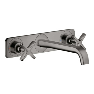 hansgrohe Axor Citterio E Ensemble complet Mitigeur lavabo 3 trous, H 220 mm, chromé, poli bleu vc