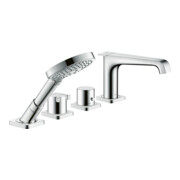 hansgrohe Axor Citterio E Ensemble complet Robinet 4 trous pour carrelage, avec thermostat, chrome