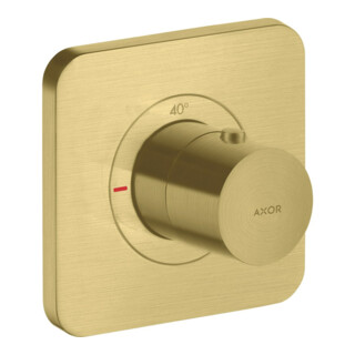 hansgrohe Axor Citterio E Ensemble complet Thermostat encastré 120x120mm, laiton brossé