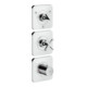 hansgrohe Axor Citterio E Ensemble complet Thermostat encastré 380/120, avec rosace, chrome-1