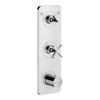 hansgrohe Axor Citterio E Ensemble prêt à poser Mitigeur thermostatique encastré 380x120mm, avec plaque, chrome