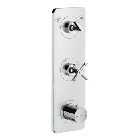 hansgrohe Axor Citterio E Ensemble prêt à poser Mitigeur thermostatique encastré 380x120mm, avec plaque, chrome