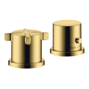 hansgrohe Axor Citterio E Kit complet mitigeur 2 trous bord, avec thermostat, optique or poli