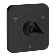 hansgrohe Axor Citterio E kit complet UP avec inverseur 120x120mm, mat noir