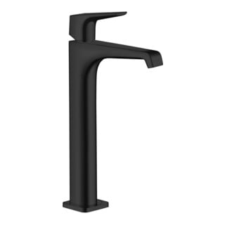 hansgrohe Axor Citterio E Mitigeur lavabo 250 163 mm, mat noir, sans garniture de vidage