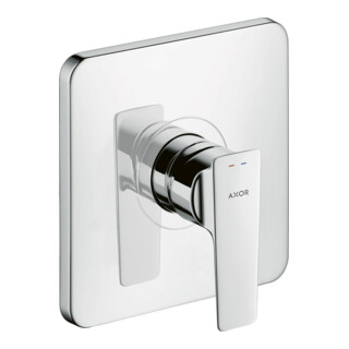 hansgrohe Axor Citterio E Set complet Mitigeur encastré douche, 1 jet, chrome poli bleu
