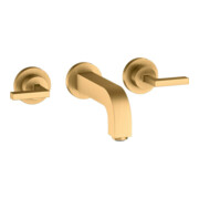 hansgrohe Axor Citterio Ensemble de montage complet pour robinet lavabo encastré UP-3-L, levier, brossé brun