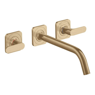 hansgrohe Axor Citterio M Ensemble complet Mitigeur lavabo 3 trous, H 226 mm, bronze brossé