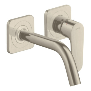 hansgrohe Axor Citterio M Ensemble complet Mitigeur lavabo encastré, A 167 mm, avec rosace, nickel brossé