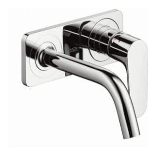 hansgrohe Axor Citterio M Ensemble complet Mitigeur lavabo encastré, bec 167 mm, avec plaque, chrome