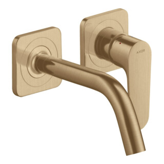 hansgrohe Axor Citterio M Ensemble complet Mitigeur lavabo encastré, H 167 mm, rosé, bronze brossé