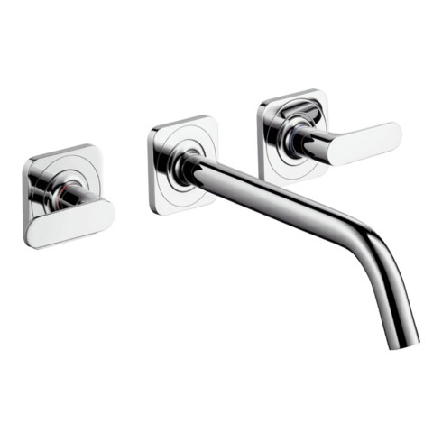 hansgrohe Axor Citterio M Ensemble complet Mitigeur lavabo mural 3 trous, bec 226 mm, rosace, chrome