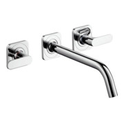 hansgrohe Axor Citterio M Ensemble complet Mitigeur lavabo mural 3 trous, bec 226 mm, rosace, chrome